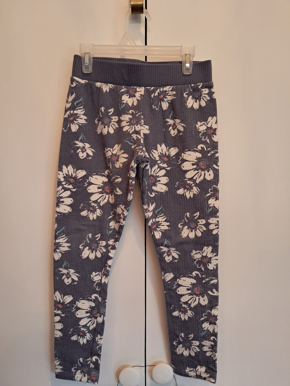 OshKosh B'gosh Gray Floral Leggings